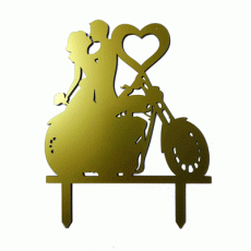 Toper wedding motor zlato